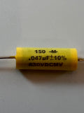 Mallory 150's Capacitor Metal Film Tubular 630 VDC Capacitor Classictone Hoffman Heyboer Marshall Fender Mallory Classictone Mallory 150's Capacitor Metal Film Tubular 630 VDC Capacitor Classictone Hoffman Heyboer Marshall Fender Classictone Mallory 150's Capacitor Metal Film Tubular 630 VDC Capacitor Classictone Hoffman Heyboer Marshall Fender Classictone .047uF @ 630VDC