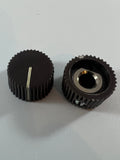 Knob Brown Vintage Notched Tip Indicator, Set Screw, .75" Diameter. Knob Brown Notched Tip Indicator, Set Screw, .75" Diameter. Knob Brown Notched Tip Indicator, Set Screw, .75" Diameter Classictone Heyboer Mercury Marshal Vintage knob