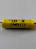 Mallory 150's Capacitor Metal Film Tubular 630 VDC Capacitor Classictone Hoffman Heyboer Marshall Fender Mallory Classictone Mallory 150's Capacitor Metal Film Tubular 630 VDC Capacitor Classictone Hoffman Heyboer Marshall Fender Classictone Mallory 150's Capacitor Metal Film Tubular 630 VDC Capacitor Classictone Hoffman Heyboer Marshall Fender Classictone .01uF @ 630VDC