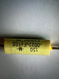 Mallory 150's Capacitor Metal Film Tubular 630 VDC Capacitor Classictone Hoffman Heyboer Marshall Fender Mallory Classictone Mallory 150's Capacitor Metal Film Tubular 630 VDC Capacitor Classictone Hoffman Heyboer Marshall Fender Classictone Mallory 150's Capacitor Metal Film Tubular 630 VDC Capacitor Classictone Hoffman Heyboer Marshall Fender Classictone .0022uF @ 630VDC