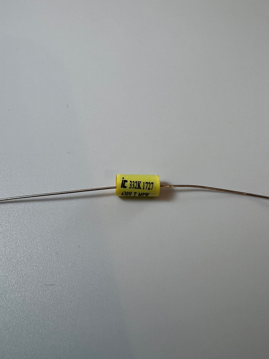 Capacitor - Axial Lead Electrolytic, 10 µF @ 500 VDC, F&T – Amp Parts Direct