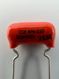 Capacitors Orange Drop, 600V, Polyester, Capacitance .003uF Capacitors Orange Drop, 600V, Polyester, Capacitance .003uF Orange Drop Capacitors Orange Drop, 600V, Polyester, Capacitance .003uF Orange Drop Classictone