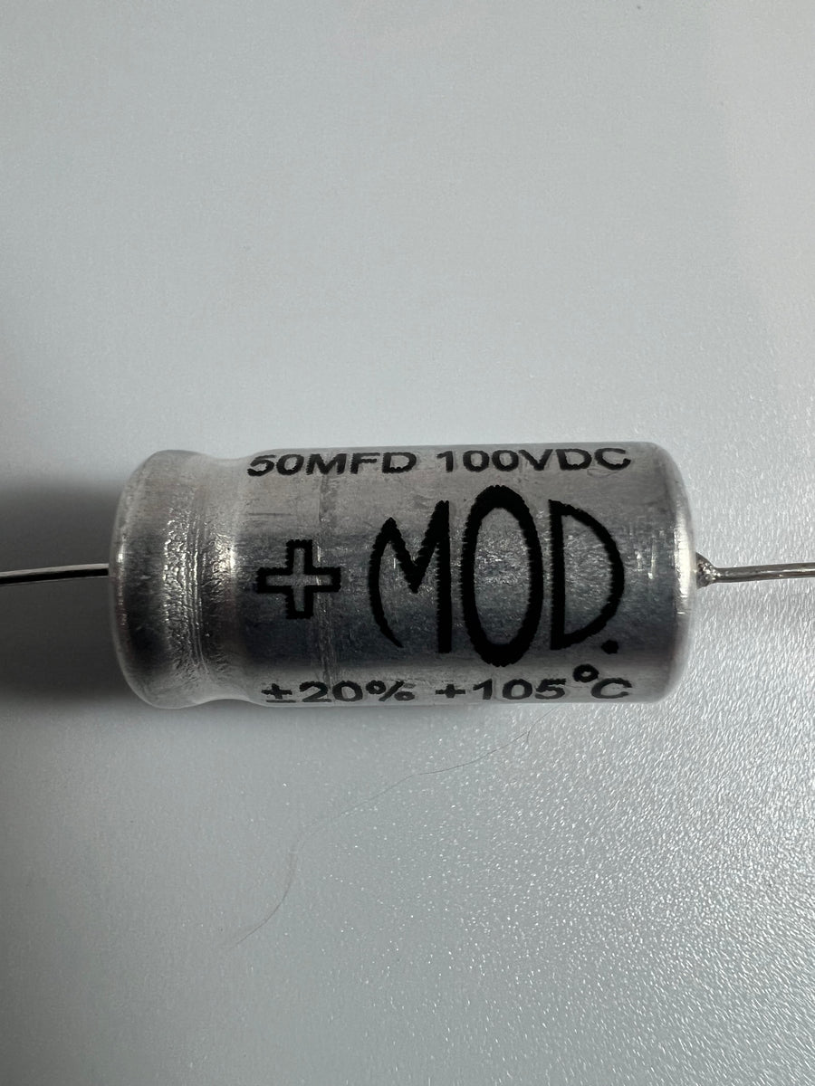 Capacitor - Axial Lead Electrolytic, 10 µF @ 500 VDC, F&T – Amp Parts Direct