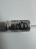 Capacitor - MOD Electronics - Aluminum Electrolytic 50uF @ 100V 105C Axial Lead - Capacitor