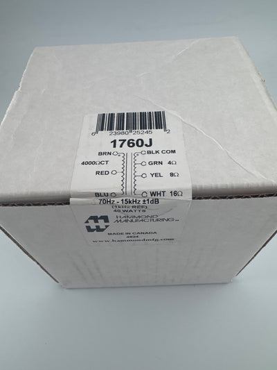 Transformer - Hammond - Output Replacement for Fender Upgrade - 40W 4K Ohm- APD-1760J Transformer - Hammond - Output Replacement for Fender Upgrade - 40W 4K Ohm- APD-1760J Hammond Amp Parts Direct Tube Depot Mojotone Vibrolux, Tremolux, Pro-Reverb, Bandmaster

