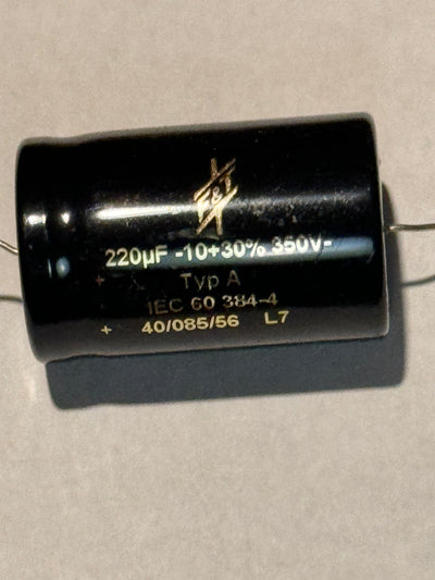 220µF @ 350 VDC F&T Electrolytic