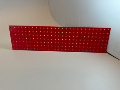 Turret Board - Blank - 189 Holes - 10 1/8" x 2 5/8" - Red&nbsp;  3mm holes on 3/8" centers  3mm Board Thickness Turret Board - Blank - 189 Holes - 10 1/8" x 2 5/8" - Red&nbsp;  3mm holes on 3/8" centers  3mm Board Thickness