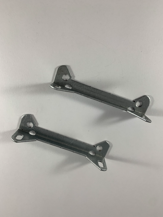 APD-8023H, APD-8024H, APD-8026H, APD-8053H, APD-8023M, APD-8024M, APD-8026M and APD-8053M.This optional reinforcement bracket set includes 2 zinc plated reinforcement brackets, 2 bolts, 2 kep nuts and 2 washers. Although not required for mounting, this optional set can be used in conjunction with our 40-18023, 40-18024, 40-18026 & 40-18053 for extra reinforcement mounting support. They fit right over the existing cover mounting "feet" and line up perfectly with the mounting holes on these three parts. These