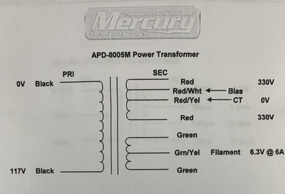 APD-8005M Blackfront Bassman Power Transformer Mercury Magnetics Heyboer ClassicTone Amp Parts Direct APD-8005M Blackfront Bassman Power Transformer Mercury Magnetics Heyboer ClassicTone Amp Parts Direct