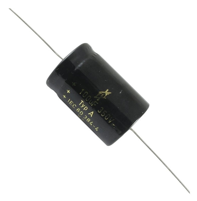 100uF @ 350 VDC F&T Electrolytic Capacitor