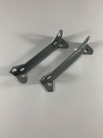 APD-8023H, APD-8024H, APD-8026H, APD-8053H, APD-8023M, APD-8024M, APD-8026M and APD-8053M.This optional reinforcement bracket set includes 2 zinc plated reinforcement brackets, 2 bolts, 2 kep nuts and 2 washers. Although not required for mounting, this optional set can be used in conjunction with our 40-18023, 40-18024, 40-18026 & 40-18053 for extra reinforcement mounting support. They fit right over the existing cover mounting "feet" and line up perfectly with the mounting holes on these three parts. These