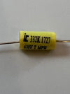 Capacitor - Polypropylene, Axial Leads - Illinois Capacitor Capacitor - Polypropylene, Axial Leads - Illinois Capacitor Capacitor - Polypropylene, Axial Leads - Illinois Capacitor .0033uF @ 630VDC Classictone