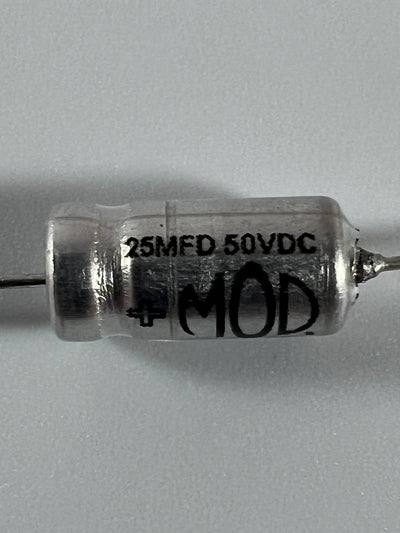 Capacitor - MOD Electronics - Aluminum Electrolytic 25uF @ 50V 105C Axial Lead - Capacitor