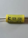 Capacitor - Polypropylene, Axial Leads - Illinois Capacitor Capacitor - Polypropylene, Axial Leads - Illinois Capacitor Capacitor - Polypropylene, Axial Leads - Illinois Capacitor .01uF @ 630VDC Classictone