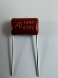 Capacitor Polypropylene Radial Leads Capacitor Classictone Capacitor Polypropylene Radial Leads Capacitor Capacitor Polypropylene Radial Leads Capacitor .1uF @ 630VDC Classictone