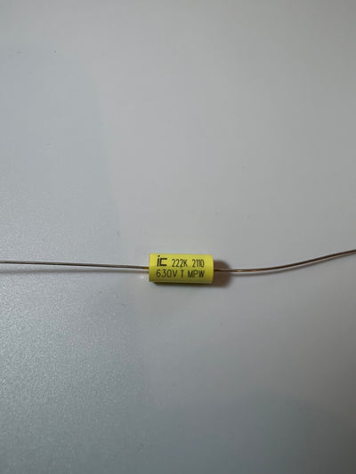 Capacitor - Polypropylene, Axial Leads - Illinois Capacitor Capacitor - Polypropylene, Axial Leads - Illinois Capacitor Capacitor - Polypropylene, Axial Leads - Illinois Capacitor .0022uF @ 630VDC Classictone