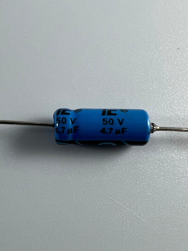 Illinois Capacitor 50V Axial Lead Electrolytic Capacitor 4.7uF Illinois Capacitor 50V Axial Lead Electrolytic Capacitor 4.7uF Illinois Capacitor 50V Axial Lead Electrolytic Capacitor