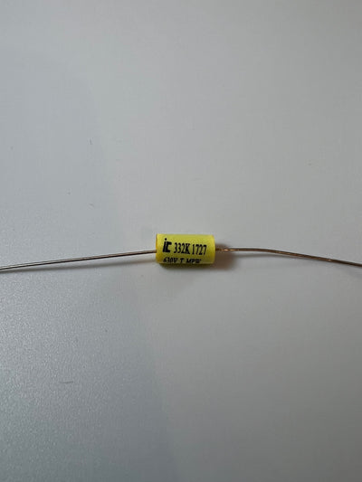 Capacitor - Polypropylene, Axial Leads - Illinois Capacitor Capacitor - Polypropylene, Axial Leads - Illinois Capacitor Capacitor - Polypropylene, Axial Leads - Illinois Capacitor .0033uF @ 630VDC Classictone