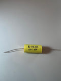 Capacitor - Polypropylene, Axial Leads - Illinois Capacitor Capacitor - Polypropylene, Axial Leads - Illinois Capacitor Capacitor - Polypropylene, Axial Leads - Illinois Capacitor .47uF @ 630VDC Classictone