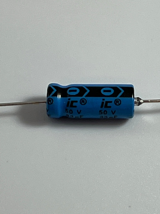 Illinois Capacitor 50V Axial Lead Electrolytic Capacitor 33uF Illinois Capacitor 50V Axial Lead Electrolytic Capacitor 33uF Illinois Capacitor 50V Axial Lead Electrolytic Capacitor